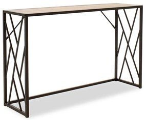 Κονσόλα Ivy  χρώμα καρυδί-μαύρο 120x35x75εκ Model: 066-000015