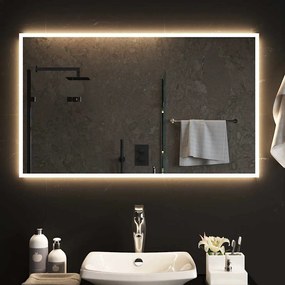 vidaXL Καθρέφτης Μπάνιου με LED 100x60 εκ.