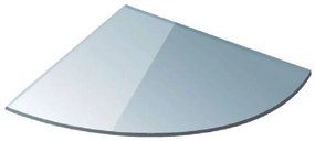 Ραφιέρα Μπάνιου Διάφανη Mensole 0620 20x20cm Clear Karag Glass