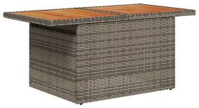 vidaXL Σετ Καναπέ 6 Τεμαχίων με Μαξιλάρια Γκρι Πολυ Ρατάν