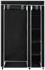 vidaXL Ντουλάπα Αναδιπλούμενη Μαύρη 110 x 45 x 175 εκ.