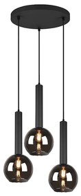 Φωτιστικό Κρεμαστό Trio Lighting Clayton 310390332 Μαύρο Ματ