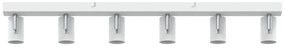 vidaXL Προβολέας οροφής 6 Way Adjustable Λευκό E27