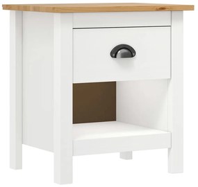 vidaXL Κομοδίνα Hill 2 Τεμ. 46 x 35 x 49,5 εκ. από Μασίφ Ξύλο Πεύκου