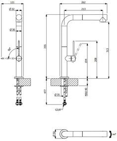 Μπαταρία νεροχύτη Tozo Concrete GR