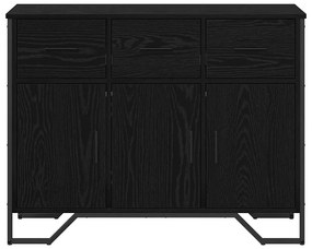 vidaXL Πλαϊνό Γραφείο Μαύρη Οξυά 97 x 32.5 x 74.5 εκ.