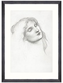 Κάδρο Head Of A Woman FA13423 60x80cm Black-White MindTheGap Κάθετοι Wood, Glass