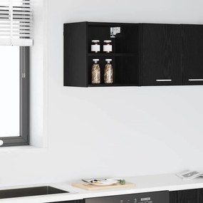 vidaXL Κρεμαστό ντουλάπι Μαύρη Οξυά 40 x 29,5 x 40 εκ.