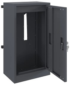vidaXL γραμματοκιβώτιο Ανθρακί 30 x 23 x 55 εκ. Ατσάλι