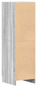 Ντουλάπι Κουζίνας Γκρι sonoma 38x41,5x131,5 εκ. Επεξεργ. Ξύλο - Γκρι