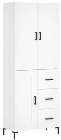 vidaXL Ντουλάπι Λευκό 69,5x34x180 εκ. από Επεξεργασμένο Ξύλο