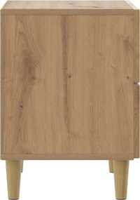vidaXL Κομοδίνο 2 τεμ. Artisan Δρυς 43 x 34,5 x 48 εκ