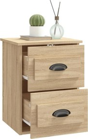 vidaXL Κομοδίνο Επιτοίχιο Sonoma Δρυς 41,5x36x53 εκ.