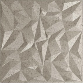 vidaXL Πάνελ τοίχου 12 pcs Αμέθυστος Μπετόν 50 x 50 cm Φελιζόλ XPS
