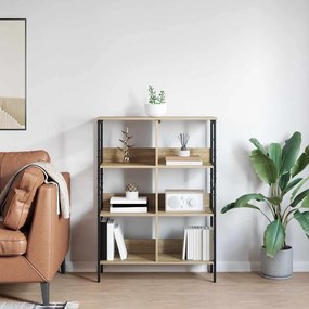 vidaXL Ράφι Βιβλίων Δρύς Sonoma 82 x 32 x 112 εκ. Επεξεργασμένο ξύλο