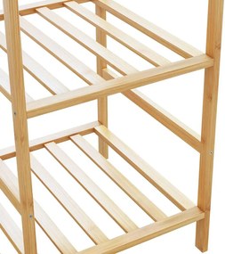 vidaXL Ράφι Ρούχων με Ράφια 100x50x184,5 εκ. από Μπαμπού