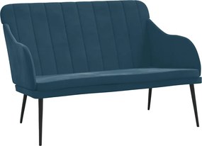 vidaXL Πάγκος Μπλε 110x76x80 εκ. Βελούδινος