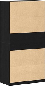 vidaXL Ντουλάπι Μαύρη Οξυά 100 x 50 x 200 cm Επεξεργασμένο ξύλο