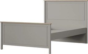 Μονό Κρεβάτι Γκρι / Δρυς PEDRU 135.4x206.7x116.3