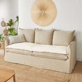 Βαμβακερό στρώμα καναπέ με ψαθωτή ύφανση, Panama