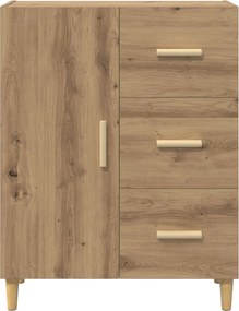 vidaXL Πλαϊνό γραφείο Artisan Oak 34 x 69.5 x 90 εκ Επεξεργασμένο ξύλο