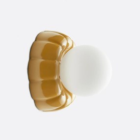 Απλίκα με αυλακώσεις, από κεραμικό και οπαλίνα, HOLI