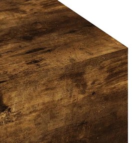 vidaXL Τραπεζάκι Σαλονιού Καπνιστή Δρυς 100x49,5x31 εκ. Επεξεργ. Ξύλο