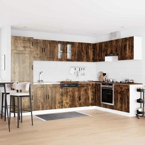 vidaXL Ντουλάπα Κουζίνας με πόρτα Kalmar 2 pcs Καφέ 80 x 46 x 81.5 εκ
