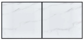 vidaXL Τραπεζαρία Λευκή 160 x 80 x 75 εκ. από Ψημένο Γυαλί