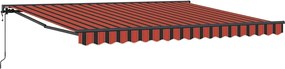 vidaXL Ύφασμα Ομπρέλας Κίτρινο και Πορτοκαλί 400 x 350 εκ Πολυεστέρας