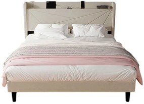 Επενδυμένο κρεβάτι Ambrey-Mpez