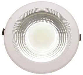 ΦΩΤΙΣΤΙΚΟ ΧΩΝΕΥΤΟ LED COB  Φ220 30W 4000K ΛΕΥΚΟ PLUS 145-68202