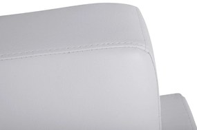 Καναπές Διθέσιος NELLIE με PU Λευκό 113x71x71Υ εκ. 113x71x71 εκ.