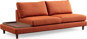 Corner Sofa New Tulip With Pouf - Orange Orange