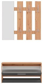 Στάντ για Χολ Rimini Artisan Oak - Γκρί Γραφίτης 92x28x202 εκ. 92x28x202 εκ.
