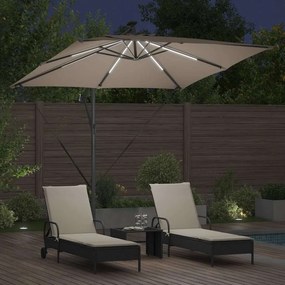 vidaXL Ομπρέλα ηλίου 249 x 249 x 250 εκ. Πολυεστέρας και Αλουμίνιο