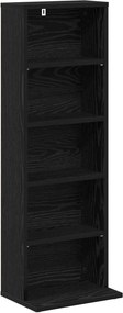 vidaXL Ντουλάπα CD 2 τμχ. Μαύρη Δρυς 33 x 23,5 x 97,5 εκ.