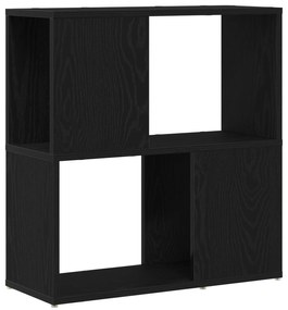 vidaXL Ράφι Βιβλιοθήκης σε Μαύρη Δρυς 60x24x63 εκ. από Επεξεργασμένο Ξύλο