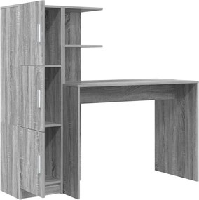 vidaXL Γραφείο 2 pcs Γκρίζο Σονομα