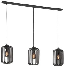 Κρεμαστό Φωτιστικό Οροφής Μαύρο Cage 860869 Fischer Honsel-860869-Μαύρο 860869