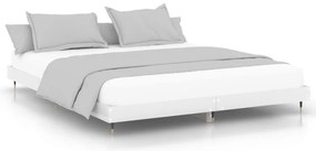 vidaXL Πλαίσιο Κρεβατιού Γυαλιστερό Λευκό 180x200 εκ Επεξεργ. Ξύλο