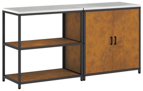 vidaXL Σετ Αποθήκευσης Κουζίνας 2 pcs Σκ rusty 150 x 50 x 92 εκ.