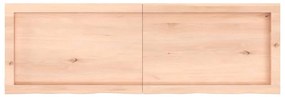 vidaXL Ράφι Τοίχου 120x40x(2-4) εκ. από Ακατέργαστο Μασίφ Ξύλο Δρυός