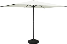 vidaXL Ομπρέλα Κήπου με Βάση 200 x 300 cm Πολυεστέρας Ορθογώνιος Κρεμ