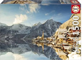 Παζλ Educa Winter in Hallstatt, Austria 1500 Τεμάχια
