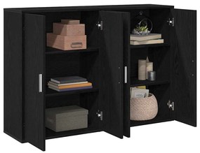 vidaXL Μπουφές Μαύρη δρυς 60 x 31 x 84 εκ Επεξεργασμένο ξύλο