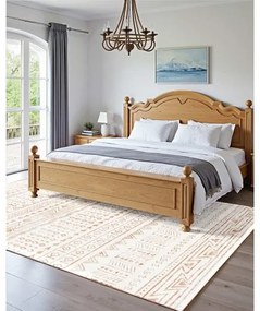 VEVOR Large Area Rug 5x7 ft Anti-Skid and Tear-Resistant Floor Mat Modern Beige