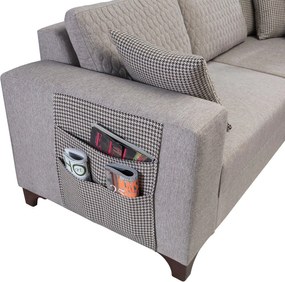 Corner Sofa-Bed Loft - Light Brown Light Brown