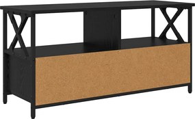 vidaXL Ντουλάπι TV με συρτάρι Μαύρη Οξυά 90 x 33 x 45 εκ