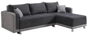 Γωνιακός Καναπές Preston Σκούρο Γκρί - Ανοικτό Γκρί 263x167x83 εκ. 263x167x83 εκ.